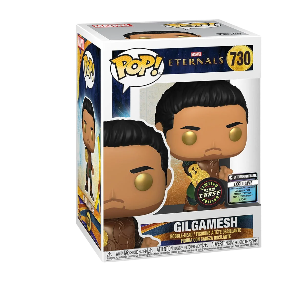 Eternals #730 Gilgamesh Vinyl Figure Chase with Collectible Card Entertainment Earth Exclusive Funko Toy Store